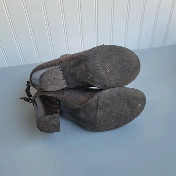 db Womens Tauper BROWN Lace Zip up Boots Heels Sz 6.5 - Picture 2 of 11